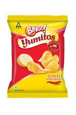 Bingo Yumitos Potato Chips - Original Style, Chilli, 60 gm