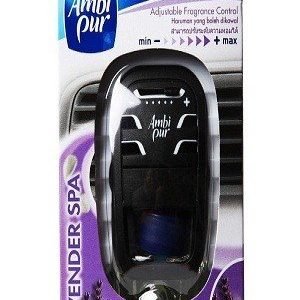 Ambi Pur Car Air Freshener Aromatherapy Lavender Starter Kit Plus Refill 7 Ml Pouch