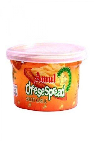 Amul Cheese Spread – Spicy Garlic, 200 gm Box