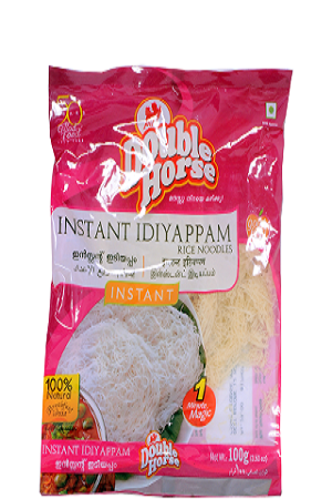 Double horse Idiyappam - White, 100 gm Pouch