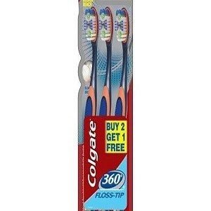 Colgate Toothbrush 360 Flosstip 3 Pcs Buy 2 Get 1 Free