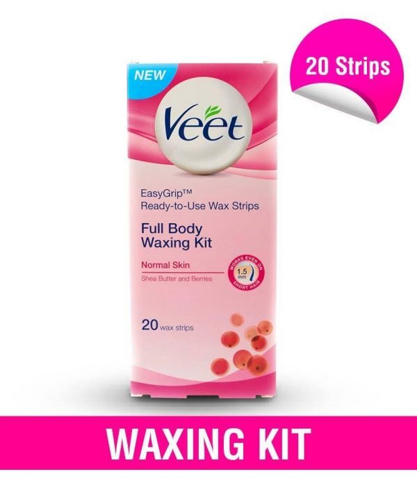 Veet Full Body Waxing Kit Normal Skin 20 Strips