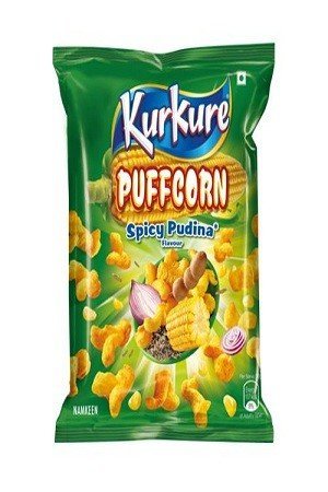 Kurkure Namkeen Puffcorn Spicy Pudina 66 gm