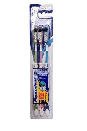 Pepsodent Toothbrush Complete Expert 3 Pcs