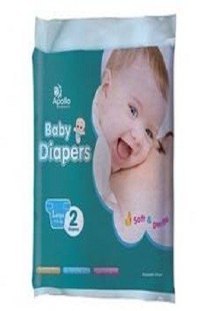 Apollo Pharmacy Baby Diapers Large 2 pcs