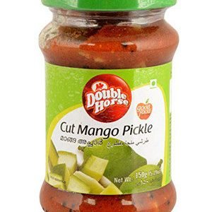 Double horse Pickle – Cut Mango, 400 gm Bottle