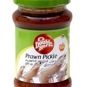 Double horse Pickle – Prawn, 400 gm Bottle