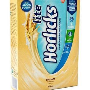 Horlicks Lite Health Nutrition Drink Badam Flavor 450 Grams Carton