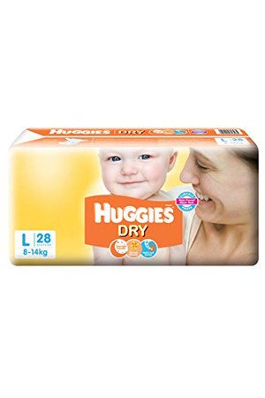 Huggies Diapers - Large Size, New Dry, 28 pcs