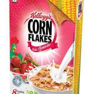 Kelloggs Corn Flakes – Strawberry, 575 gm Carton