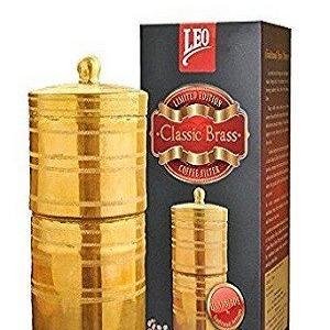 Leo Filter Coffee combo Gift Basket With Top Blend And Madras Blend And Degree Blend And Breakfast Blend And House Blend and Brass filter