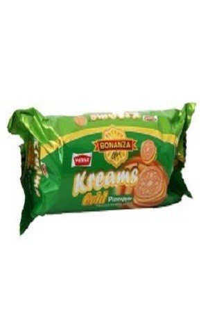 Parle Biscuits – Magix Kream Pineapple, 50 gm Pouch