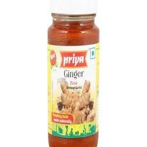 Priya Pickle Ginger With Garlic 300 gm Bottle