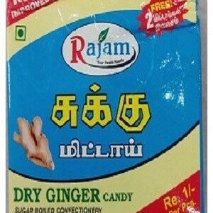 Rajam Sukku Mittai Dry Ginger Candy Box 160 Pcs