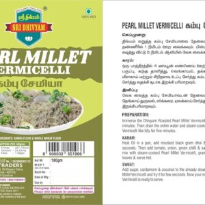 Dhivyam Pearl Millet Vermichelli 180 Grams