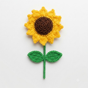 Handmade Crochet Sunflower Small