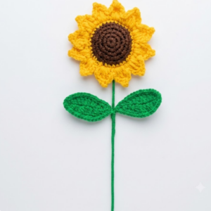 Handmade Crochet Sunflower Small