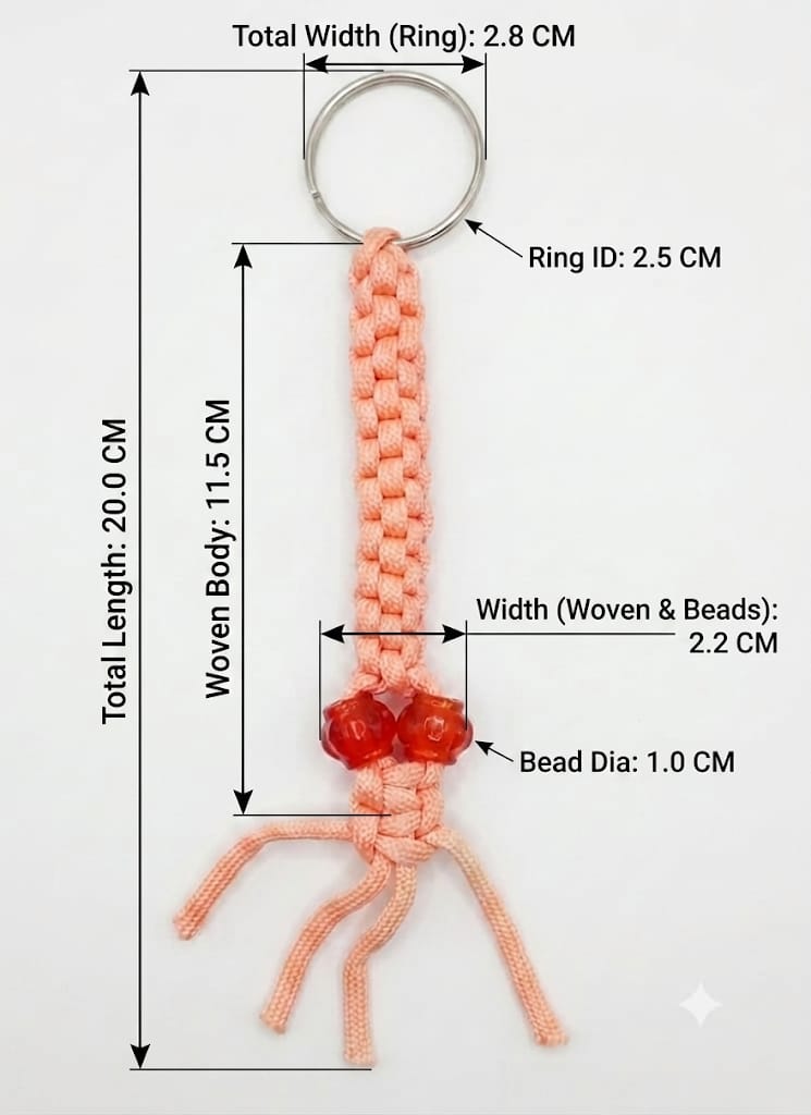 Handmade Crochet Charm Key Chain - Image 2