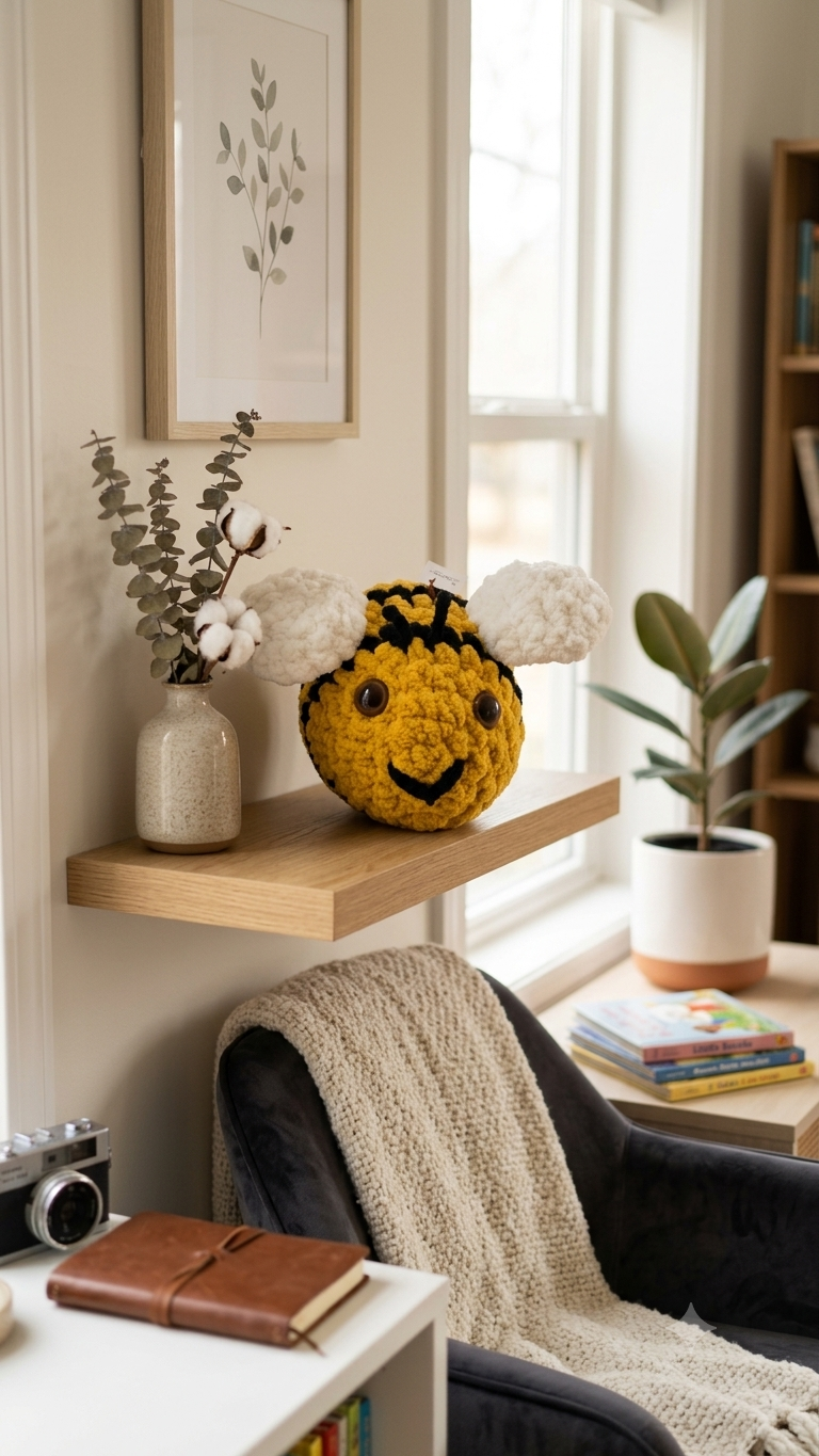 Handmade Crochet Honey Bee Toy - Image 3