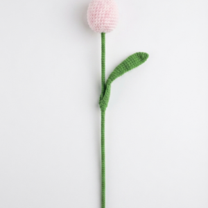 Handmade  Crochet Tulip Light Pink Big